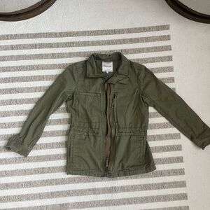 Madewell Sage Green Zip-Up Jacket